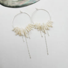 Load image into Gallery viewer, READY TO SHIP Coral Hoop Earrings - 925 Sterling Silver FJD$ - Adorn Pacific - All Products

