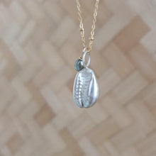 Load image into Gallery viewer, READY TO SHIP - Cowrie Shell Necklace - 925 Sterling Silver &amp; 14k Gold Fill Chain FJD$ - Adorn Pacific - Necklaces

