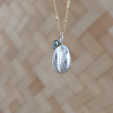 Load image into Gallery viewer, READY TO SHIP - Cowrie Shell Necklace - 925 Sterling Silver &amp; 14k Gold Fill Chain FJD$ - Adorn Pacific - Necklaces
