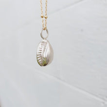 Load image into Gallery viewer, READY TO SHIP - Cowrie Shell Necklace - 925 Sterling Silver &amp; 14k Gold Fill Chain FJD$ - Adorn Pacific - Necklaces
