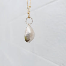 Load image into Gallery viewer, READY TO SHIP - Cowrie Shell Necklace - 925 Sterling Silver &amp; 14k Gold Fill Chain FJD$ - Adorn Pacific - Necklaces

