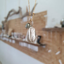 Load image into Gallery viewer, READY TO SHIP - Cowrie Shell Necklace - 925 Sterling Silver &amp; 14k Gold Fill Chain FJD$ - Adorn Pacific - Necklaces
