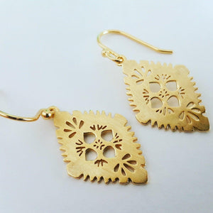 READY TO SHIP Diamond Masi Earrings in 18k Gold Vermeil - FJD$ - Adorn Pacific - All Products