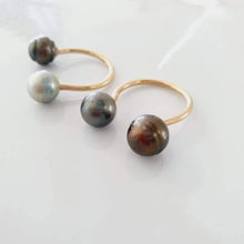 Load image into Gallery viewer, CONTACT US TO RECREATE THIS SOLD OUT STYLE Double Fiji Saltwater Pearl Ring - 14k Gold Fill FJD$ - Adorn Pacific - All Products
