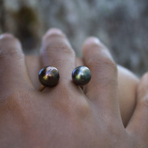 CONTACT US TO RECREATE THIS SOLD OUT STYLE Double Fiji Saltwater Pearl Ring - 14k Gold Fill FJD$ - Adorn Pacific - All Products