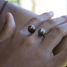 Load image into Gallery viewer, CONTACT US TO RECREATE THIS SOLD OUT STYLE Double Fiji Saltwater Pearl Ring - 14k Gold Fill FJD$ - Adorn Pacific - All Products
