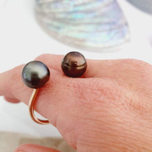 Load image into Gallery viewer, CONTACT US TO RECREATE THIS SOLD OUT STYLE Double Fiji Saltwater Pearl Ring - 14k Gold Fill FJD$ - Adorn Pacific - All Products
