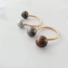Load image into Gallery viewer, CONTACT US TO RECREATE THIS SOLD OUT STYLE Double Fiji Saltwater Pearl Ring - 14k Gold Fill FJD$ - Adorn Pacific - All Products
