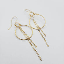 Load image into Gallery viewer, CONTACT US TO RECREATE THIS SOLD OUT STYLE Earrings with chain detail - 14k Gold Fill FJD$ - Adorn Pacific - Earrings
