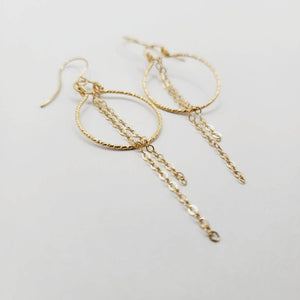 CONTACT US TO RECREATE THIS SOLD OUT STYLE Earrings with chain detail - 14k Gold Fill FJD$ - Adorn Pacific - Earrings
