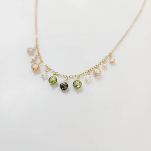 READY TO SHIP Faceted Glass Beads Necklace in 14k Gold Fill - FJD$ - Adorn Pacific - All Products