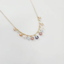 Load image into Gallery viewer, READY TO SHIP Faceted Glass Beads Necklace in 14k Gold Fill - FJD$ - Adorn Pacific - All Products

