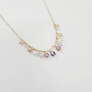 READY TO SHIP Faceted Glass Beads Necklace in 14k Gold Fill - FJD$ - Adorn Pacific - All Products