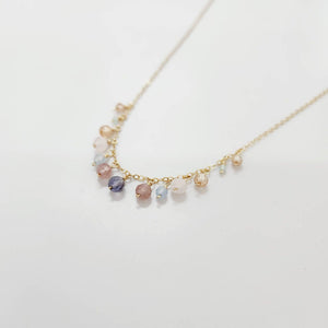 READY TO SHIP Faceted Glass Beads Necklace in 14k Gold Fill - FJD$ - Adorn Pacific - All Products