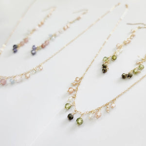 READY TO SHIP Faceted Glass Beads Necklace in 14k Gold Fill - FJD$ - Adorn Pacific - All Products