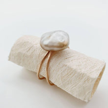 Load image into Gallery viewer, CONTACT US TO RECREATE THIS SOLD OUT STYLE  Fiji Keshi Adjustable Pearl Ring - 14k Gold Fill FJD$ - Adorn Pacific - Rings
