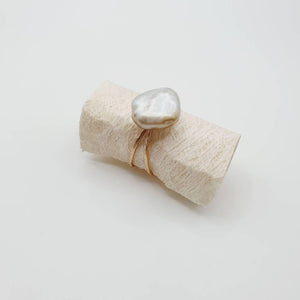 CONTACT US TO RECREATE THIS SOLD OUT STYLE  Fiji Keshi Adjustable Pearl Ring - 14k Gold Fill FJD$ - Adorn Pacific - Rings