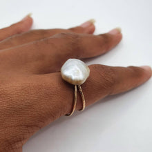 Load image into Gallery viewer, CONTACT US TO RECREATE THIS SOLD OUT STYLE  Fiji Keshi Adjustable Pearl Ring - 14k Gold Fill FJD$ - Adorn Pacific - Rings

