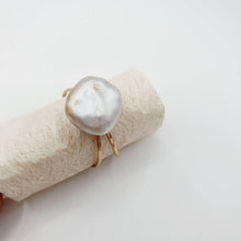 Load image into Gallery viewer, CONTACT US TO RECREATE THIS SOLD OUT STYLE  Fiji Keshi Adjustable Pearl Ring - 14k Gold Fill FJD$ - Adorn Pacific - Rings
