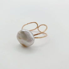 Load image into Gallery viewer, CONTACT US TO RECREATE THIS SOLD OUT STYLE  Fiji Keshi Adjustable Pearl Ring - 14k Gold Fill FJD$ - Adorn Pacific - Rings
