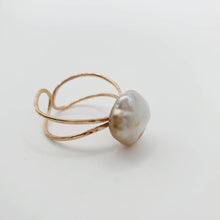 Load image into Gallery viewer, CONTACT US TO RECREATE THIS SOLD OUT STYLE  Fiji Keshi Adjustable Pearl Ring - 14k Gold Fill FJD$ - Adorn Pacific - Rings
