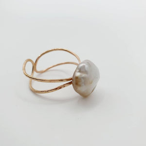 CONTACT US TO RECREATE THIS SOLD OUT STYLE  Fiji Keshi Adjustable Pearl Ring - 14k Gold Fill FJD$ - Adorn Pacific - Rings