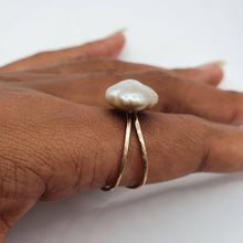 Load image into Gallery viewer, CONTACT US TO RECREATE THIS SOLD OUT STYLE  Fiji Keshi Adjustable Pearl Ring - 14k Gold Fill FJD$ - Adorn Pacific - Rings
