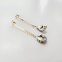 Load image into Gallery viewer, READY TO SHIP - Fiji Keshi Pearl Bar Stud Earrings - 14k Gold Fill FJD$ - Adorn Pacific - Earrings
