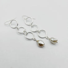 Load image into Gallery viewer, READY TO SHIP - Fiji Keshi Pearl Drop Earrings - 925 Sterling Silver FJD$ - Adorn Pacific - Earrings
