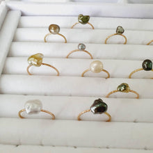 Load image into Gallery viewer, READY TO SHIP - Fiji Keshi Pearl Ring - 14k Gold Fill FJD$ - Adorn Pacific - Rings
