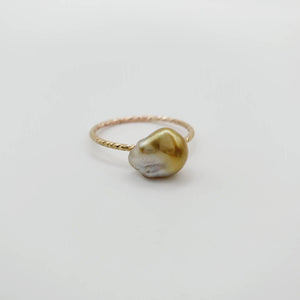 READY TO SHIP - Fiji Keshi Pearl Ring - 14k Gold Fill FJD$ - Adorn Pacific - Rings