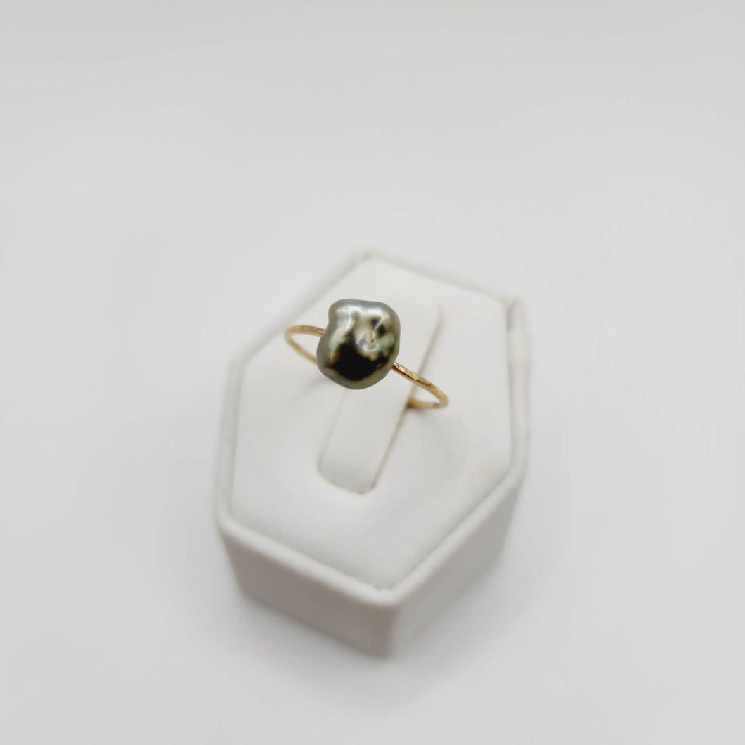 READY TO SHIP - Fiji Keshi Pearl Ring - 14k Gold Fill FJD$ - Adorn Pacific - Rings