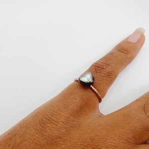 READY TO SHIP - Fiji Keshi Pearl Ring - 14k Gold Fill FJD$ - Adorn Pacific - Rings