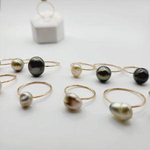 READY TO SHIP - Fiji Keshi Pearl Ring - 14k Gold Fill FJD$ - Adorn Pacific - Rings