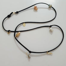Load image into Gallery viewer, READY TO SHIP Fiji Pearl &amp; Seahorse Charm Faux Suede Leather Multi-way Bracelet / Necklace - FJD$ - Adorn Pacific - All Products
