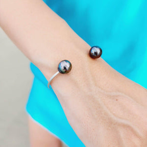 READY TO SHIP - Fiji Saltwater Pearl Cuff - 925 Sterling Silver FJD$ - Adorn Pacific - Bracelets
