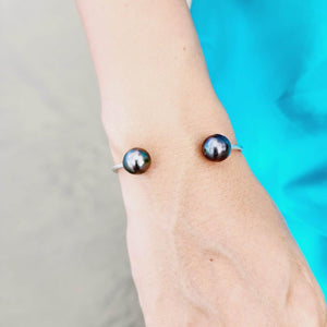 READY TO SHIP - Fiji Saltwater Pearl Cuff - 925 Sterling Silver FJD$ - Adorn Pacific - Bracelets
