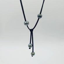 Load image into Gallery viewer, READY TO SHIP Fiji Saltwater Pearl Faux Suede Leather Necklace - FJD$ - Adorn Pacific - All Products
