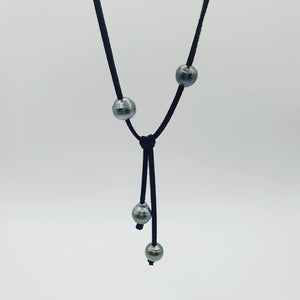 READY TO SHIP Fiji Saltwater Pearl Faux Suede Leather Necklace - FJD$ - Adorn Pacific - All Products