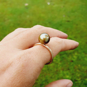 READY TO SHIP Fiji Saltwater Pearl Ring - 14k Gold Fill FJD$ - Adorn Pacific - All Products