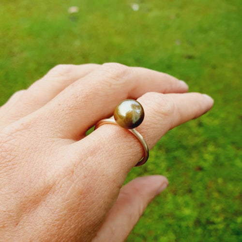 READY TO SHIP Fiji Saltwater Pearl Ring - 14k Gold Fill FJD$ - Adorn Pacific - All Products
