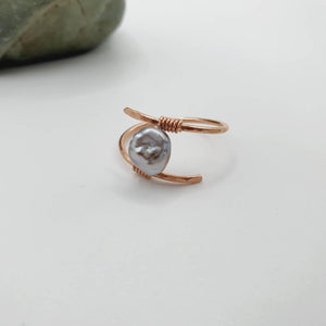 READY TO SHIP - Fiji Saltwater Pearl Ring - 14k Rose Gold Fill FJD$ - Adorn Pacific - Rings