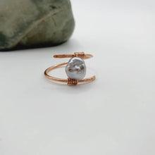 Load image into Gallery viewer, READY TO SHIP - Fiji Saltwater Pearl Ring - 14k Rose Gold Fill FJD$ - Adorn Pacific - Rings
