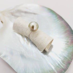 READY TO SHIP - Fiji Saltwater Pearl Ring - 925 Sterling Silver FJD$ - Adorn Pacific - Rings