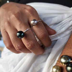 READY TO SHIP - Fiji Saltwater Pearl Ring - 925 Sterling Silver FJD$ - Adorn Pacific - Rings