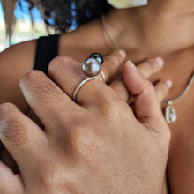 Load image into Gallery viewer, READY TO SHIP - Fiji Saltwater Pearl Ring - 925 Sterling Silver FJD$ - Adorn Pacific - Rings
