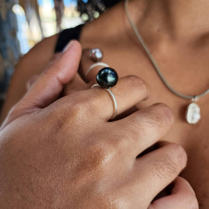 READY TO SHIP - Fiji Saltwater Pearl Ring - 925 Sterling Silver FJD$ - Adorn Pacific - Rings
