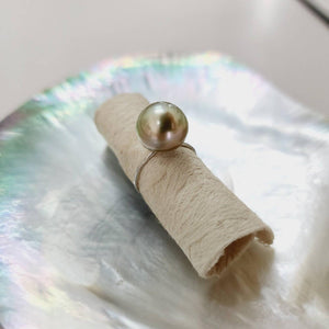 READY TO SHIP - Fiji Saltwater Pearl Ring - 925 Sterling Silver FJD$ - Adorn Pacific - Rings