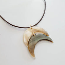 Load image into Gallery viewer, CONTACT US TO RECREATE THIS SOLD OUT STYLE Fish Tail Mother of Pearl Necklace - Wax Cord FJD$ - Adorn Pacific - Necklaces
