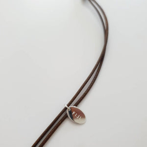 CONTACT US TO RECREATE THIS SOLD OUT STYLE Fish Tail Mother of Pearl Necklace - Wax Cord FJD$ - Adorn Pacific - Necklaces